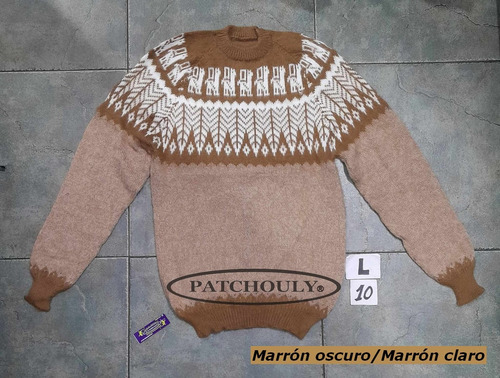 Imagen 9 de 9 de Sweater Pullover Lana Alpaca Llama Talle L Unisex Cap.fed.