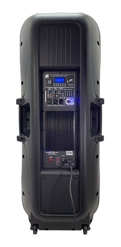 Imagen 3 de 3 de Cabina Activa Doble Parlante 15'' Maxlin + Micrófono