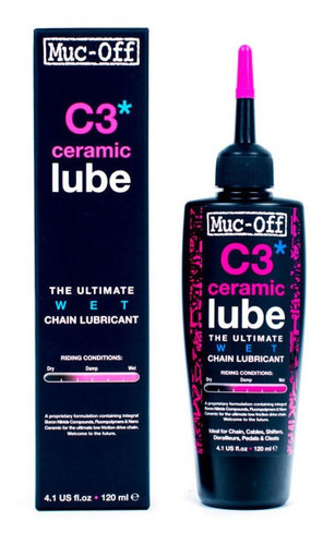 Imagen 1 de 5 de Lubricante Cadena Bicicleta Muc-off C3 Ceramic Húmedo 120ml