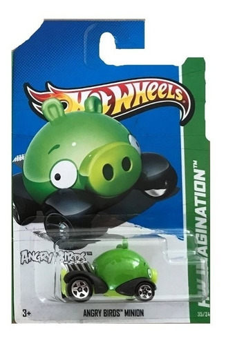 Juguete Carro Hot Wheels Angry Birds Minion Pig De Coleccion