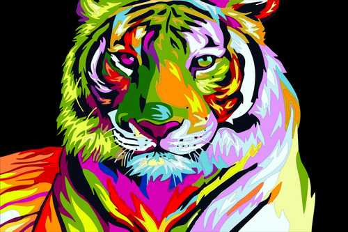 Vinilos Decorativos Art Vectores Animales 120x80cm