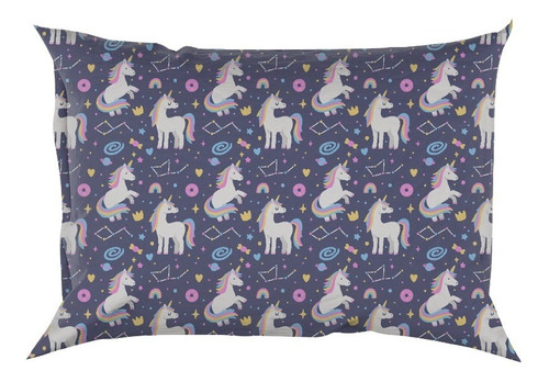 Imagem 2 de 2 de Jogo De Cama Casal Unicornio Galaxia Tumblr Galaxy Retro