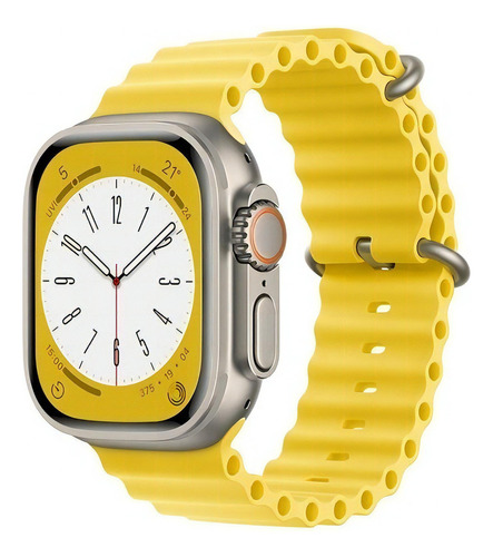 Pulsera Ocean para Apple Watch Ultra, 49 mm, 45 mm, 44 mm, 42 mm, color amarillo