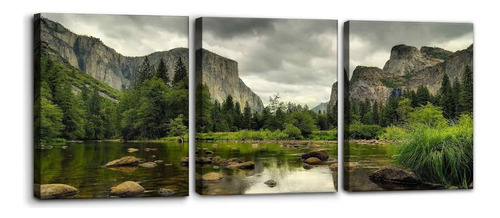 Yosemite National Park Lienzo Decorativo Para Pared, 3 Pieza