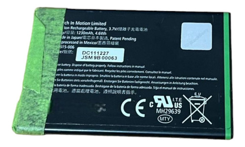 Batería Compatible Con Blackberry J-m1 Jm1 9900 9930 (Reacondicionado)