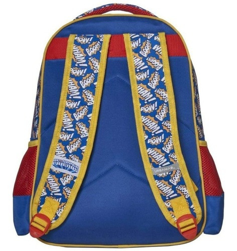 Mochila Escolar Dc Super Friends Marca Urbania Color Azul