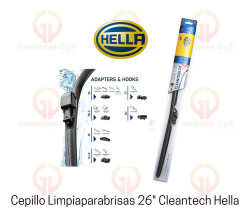 Cepillo Limpiaparabrisas 26 Cleantech Hella Original