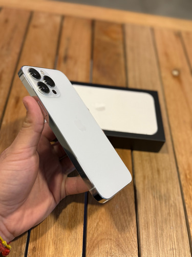 Apple Iphone 13 Pro Max 128gb Completo En Caja Usado Blanco (Usado)