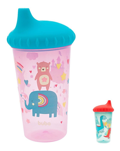 Copo Infantil Antivazamento Para Bebê Buba 300ml 