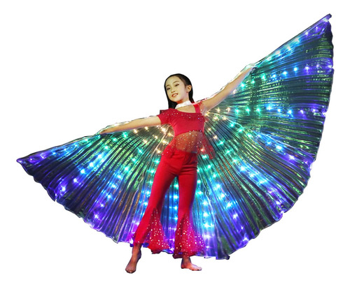 Calidaka Belly Dance Isis Wing, Led Bar Angel Wings Para Niñ