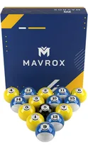 Comprar Juego De 16 Bolas De Billar Mavrox - Resina De Poliéster...