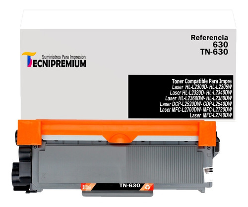 Toner Tn-630 Generico Dcp-l2520dw, Mfc-l2740dw, Hl-l2380dw 