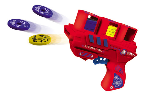 Spiderman Pistola Shotter Disc Con 18 Discos Full