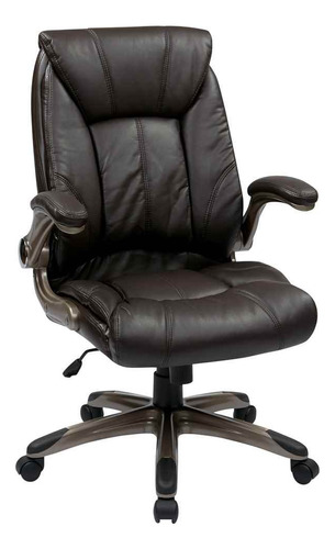 Work Smart Flh24981-u1 - Silla De Cuero Sinttico Con Respald