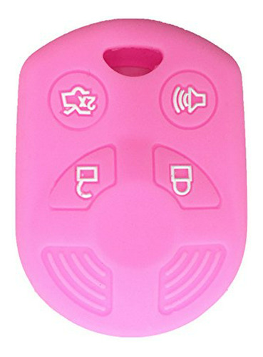 Accesorios Antirrobo, Ezzy Auto Pink 4 Botones De Goma De Si