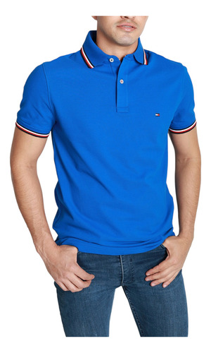 Playera Polo Para Hombre Tommy Hilfiger De Algodón Original