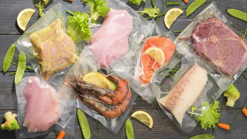 Imagen 5 de 9 de Bolsa Hermetica Para Alimentos Comidas Freezer 18x20 Cm X25