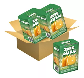 Caja De Zuko Sabor Naranja 8 Pz Con 12 Piezas