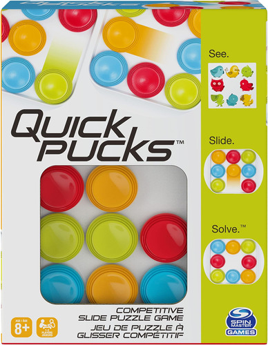 Spin Master Games Quick Pucks, Juego De Rompecabezas Sobre L