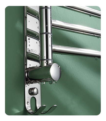 Imagen 6 de 10 de Colgador De Toalla Acero Inoxidable 4 Brazos 180 Grados Baño
