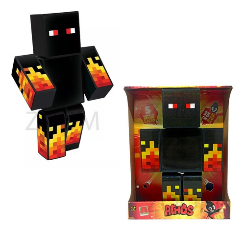 Boneco Athos 35cm Articulado - Minecraft - Algazarra