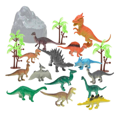 Imagen 3 de 7 de 2x19 Piezas Plástico Jurásico Simulación Dinosaurio