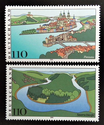 Alemania, Serie Mi 2103-2133 Paisajes 2000 Mint L16365