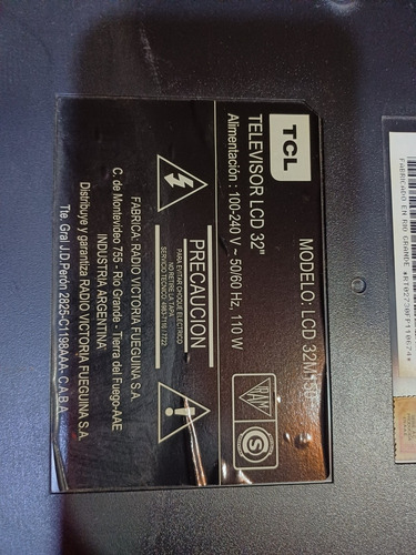 Televisor Lcd 32' Pantalla Rota (Usado)