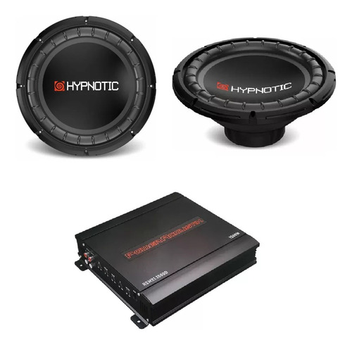 Amplificador Power Acoustik Remx1-1500d+2 Subwoofer Hew10  