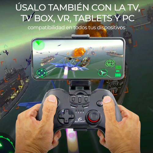 Control Celular Gamepad Videojuego Bluetooth Android Soporte