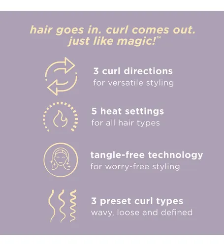 Curling Iron Conair Curl Secret, Barril Automático De 3/4 Pu