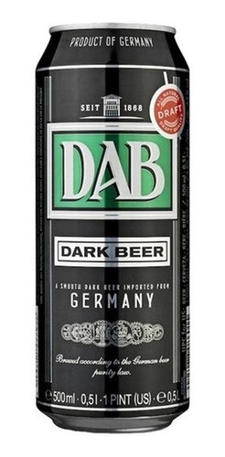 Cerveza Dab Dark Importada Alemania Negra Lata 500ml Pack X6