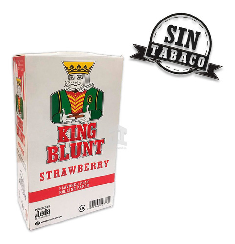 Papelillo King Blunt  X5  Frutilla /ambienteyaromas