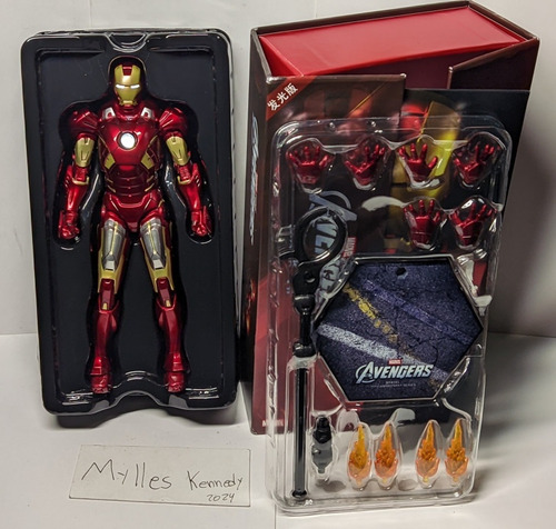 Iron Man Zd Toys Mark 7 Led