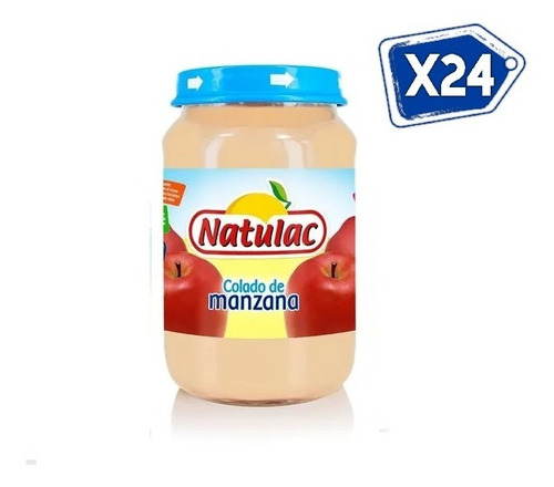 Compota Sabor A Manzana Natulac 186gr Bulto 24 Unidades