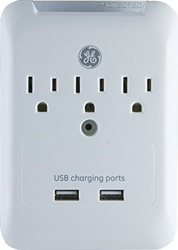 Ge Surge Protector Tap With Usb Charging 3 Outlets