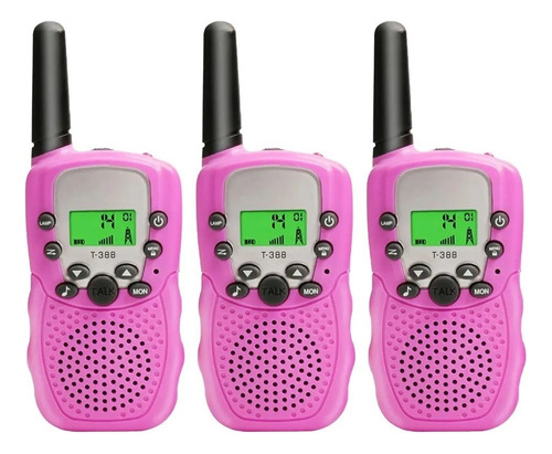 . Radio Walkie Talkie Para Niños, Rango De 8 Km, 3 Piezas