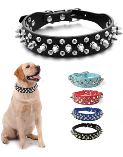 Collar Para Perro Con Picos De Metal, Razas Pequeñas. Mod.3