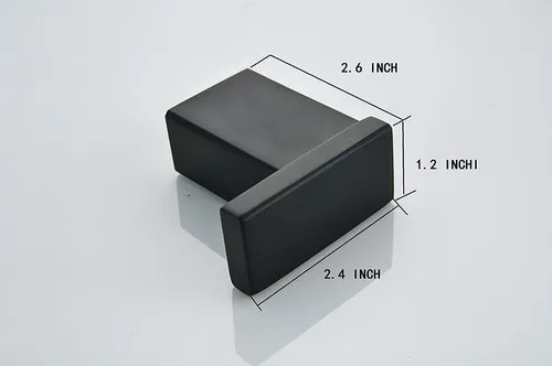 Imagen 2 de 5 de Set Kit De Accesorios Para Baño Negro Mate 4 Piezas River
