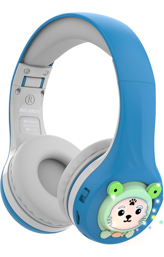Riwbox Fb-7s Frog Auriculares Niños Bluetooth, Auriculares Y