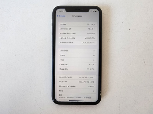 Imagen 9 de 9 de iPhone 11 64gb Bateria Al 83% Negro + Cable Y Cargador