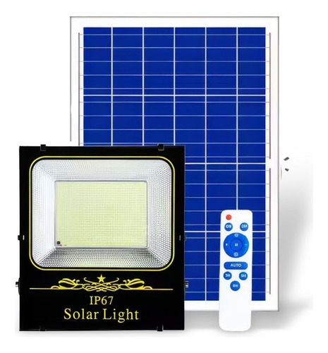 Foco Led Para Exterior Panel Solar 400w C/control