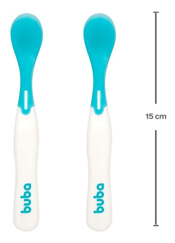 Imagem 5 de 5 de Kit 2 Colheres Térmica Termossensível Muda Cor Quente Buba