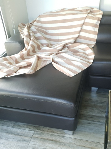 Imagen 2 de 3 de Manta Para Sillón Sofá Cheslong Futón Tusor 100% Cotton