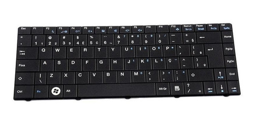 Teclado Para Notebook Semp Toshiba Sti V109302ak1 Preto Abnt2 Marca Bringit