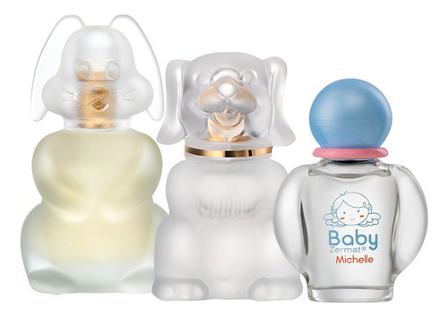 Set 3 Perfumes Zermat Bebé Boby Michell Bouny Floral Suave