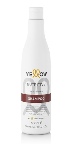 Yellow Shampoo Nutritive Argan Coco Pelo Seco Dañado 500 Ml