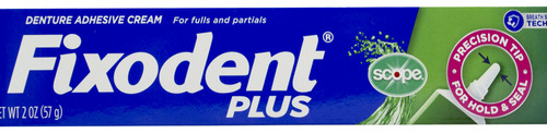 Fixodent Plus Adhesivo Para Prótesis Dental Con Scope 57gr