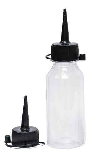 Imagem 1 de 4 de 15 Frascos Plastico 100ml Vazio + Bico Aplicador F0100b28