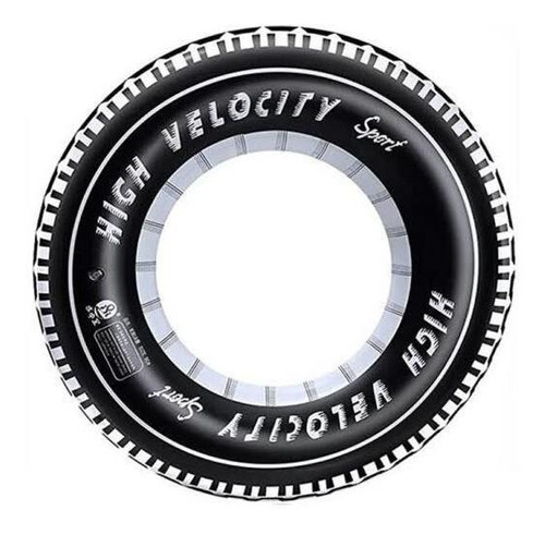 Salvavida Inflable En Forma De Llanta - Flotador Negro